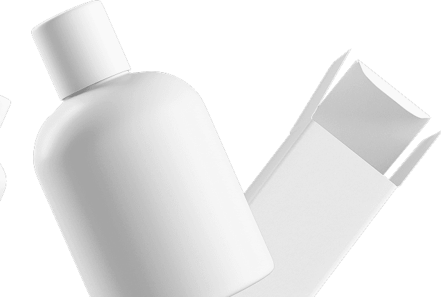 Hair care product bottles